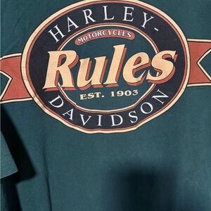 Harley-Davidson Teal Cotton Tee